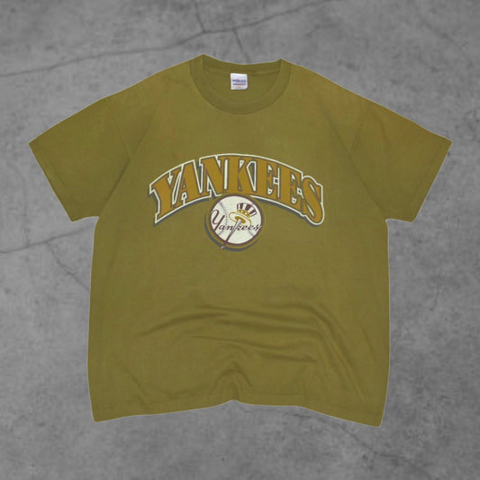 New Yankees Spell Out Logo Tee (XXL)