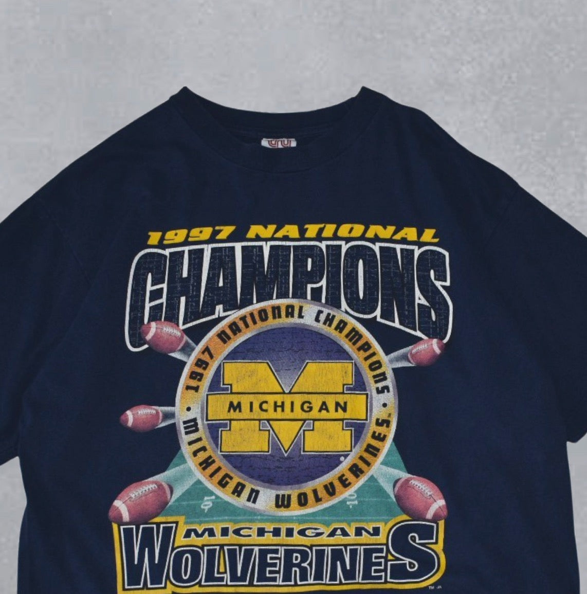 1997 National Champions Michigan Wolverines Tee (L)