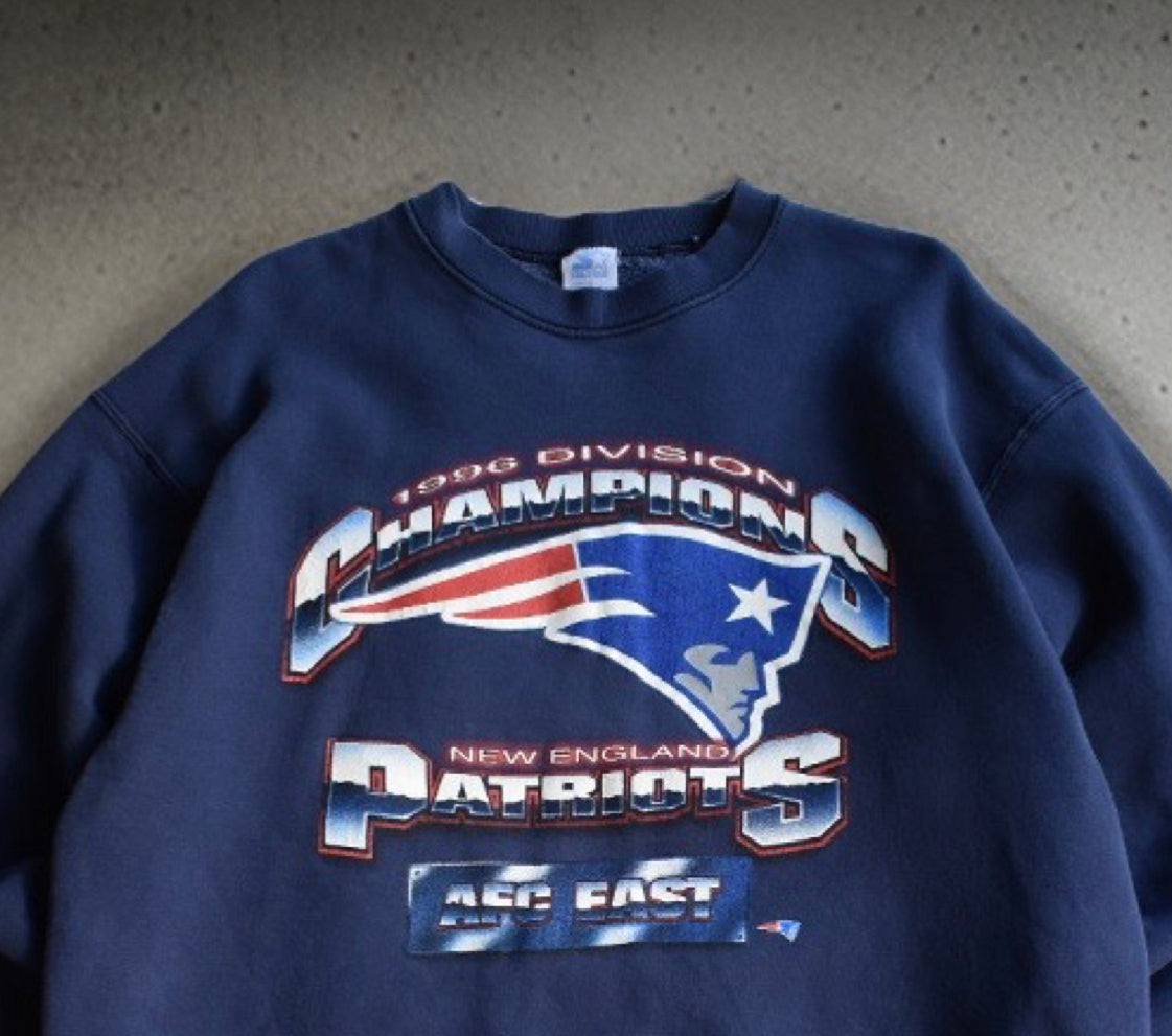 1996 Divisions Champions New England Patriots Crewneck Sweater (XL)
