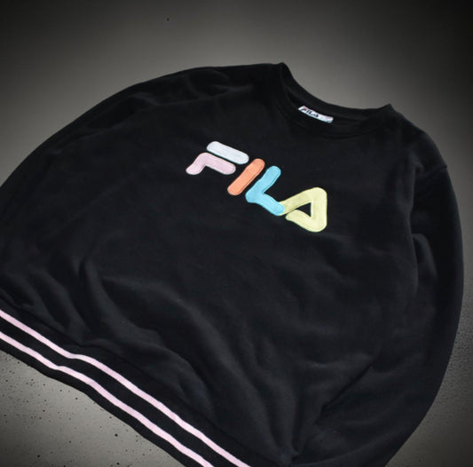 Fila Multicoloured Embroidered Logo Sweater (XXL)