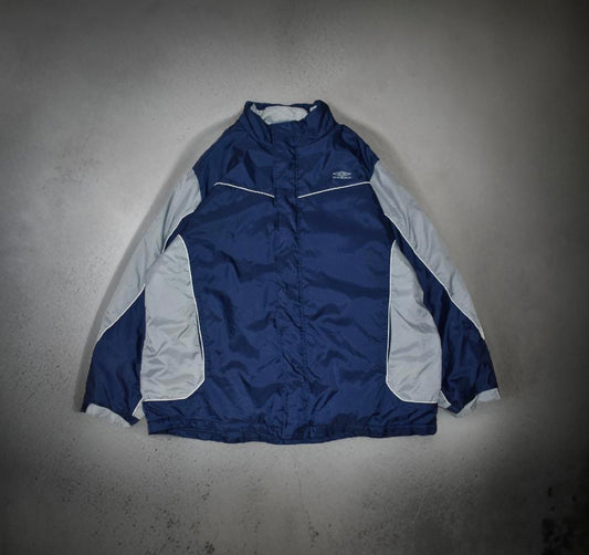 Umbro Nylon Hooded Long Jacket (XL)