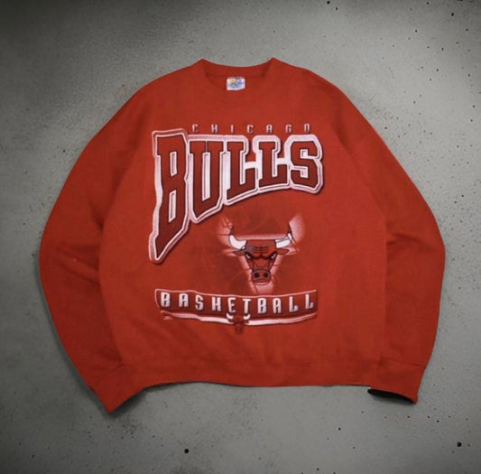 Chicago Bulls Spell Out Crewneck Sweater (XL)