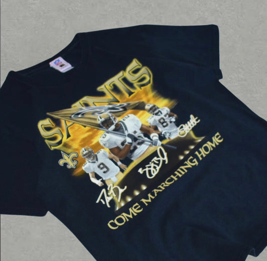 New Orleans Saint Comes Marching Home Tee (L)