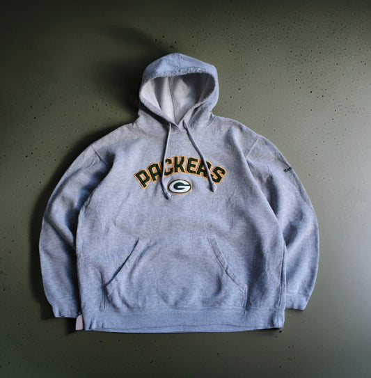 Green Bay Packers Embroidered Logo Hoodie (L)