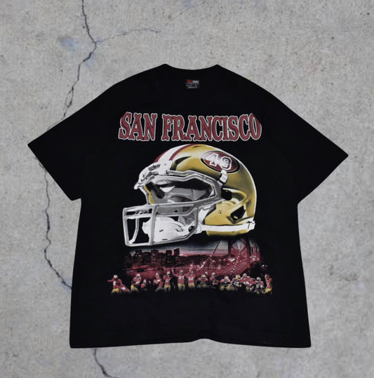 San Francisco 49ERS Helmet Tee (L)