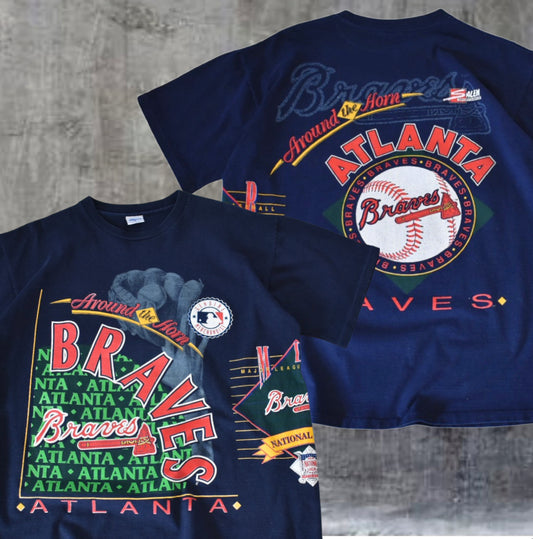 Vintage Atlanta Braves Around the Horn AOP Tee (XL)
