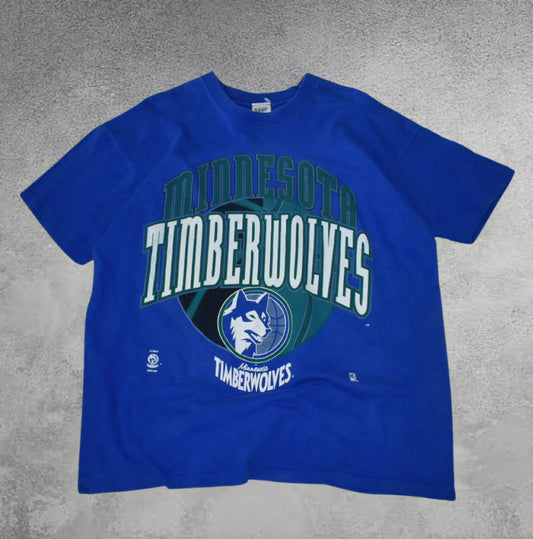 Minnesota Timberwolves Spell Out Logo Tee (XL)